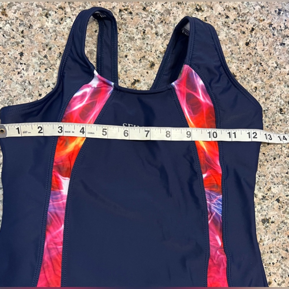 NWOT SEIMMIE KIDS SPORTS BATHING SUIT (S 164) - Picture 3 of 5